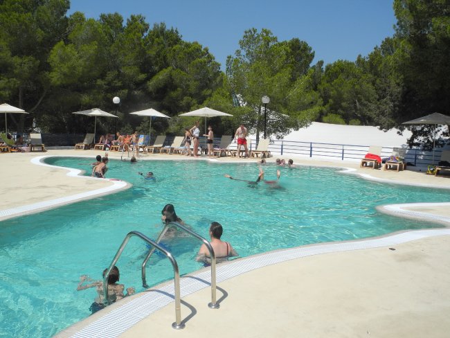 Überblick des INSI SPLASH PARKS - Hotel Insotel Club Maryland - Playa Mitjorn Überblick des INSI SPLASH PARKS