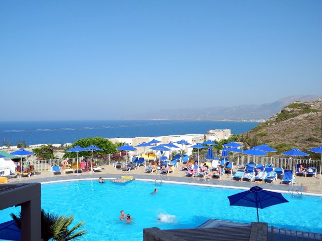 Blick über die Bucht - Grand Hotel Holiday Resort - Chersonissos Blick über die Bucht