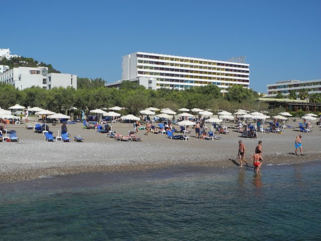 Direkte Strandlage - Hotel Esperides Beach - Faliraki Direkte Strandlage