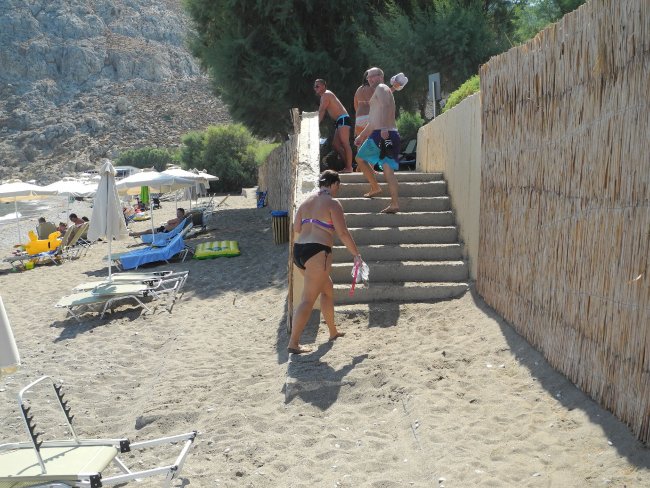 Treppe zum Strand - Hotel Atlantica Aegean Blue - Kolymbia Treppe zum Strand