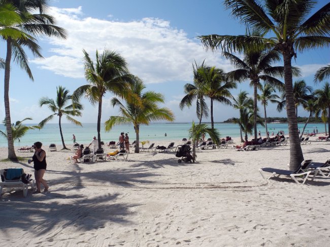 Flacher Zugang an den Strand