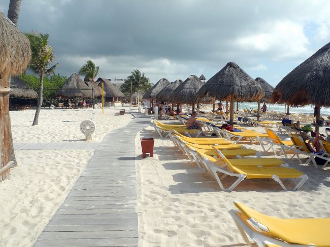 Holzstege am Strand - Hotel Iberostar Paraiso Maya - Puerto Morelos Holzstege am Strand