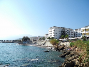 Blick auf das Hotel