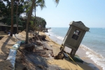 Strand nach Sturm